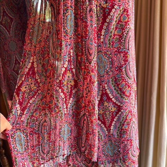 Fire Los Angeles Red and Pink Sheath Cocktail Dress - Picture 5 of 12